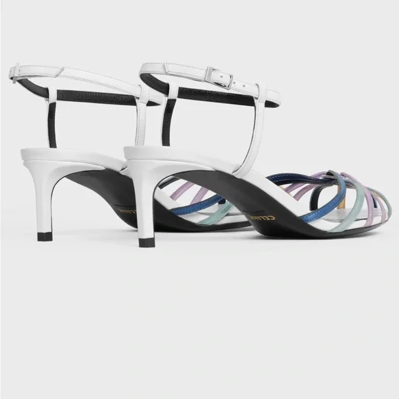 CELINE TRIOMPHE SANDAL IN LAMINATED CALFSKIN & LAMBSKIN - Picture 4 of 7